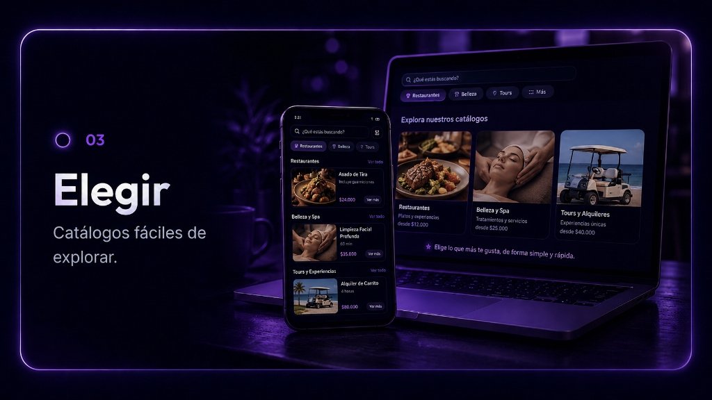 03 Elegir - Explora menús, catálogos, servicios y precios