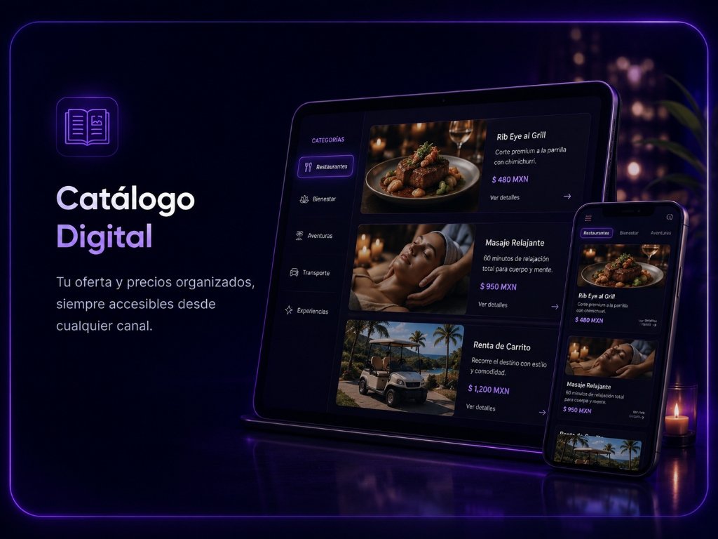 Menús y Catálogos Digitales - Tu oferta y precios organizados, siempre accesibles desde cualquier canal